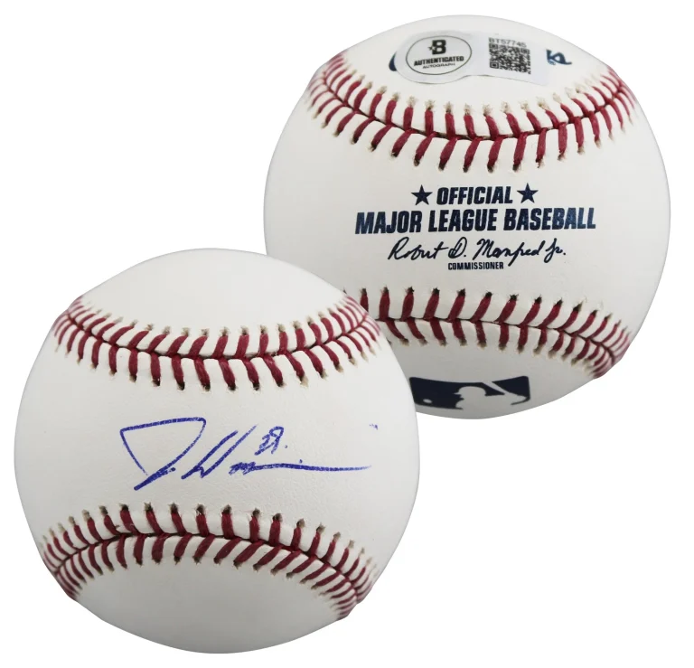 Marlins Dontrelle Willis Authentic Signed Manfred OML Baseball BAS #BT57745