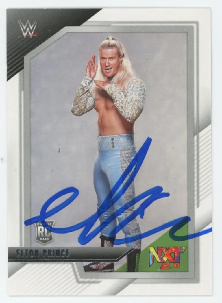 WWE Elton Prince Authentic Signed 2022 Panini NXT #98 Rookie Card BAS #BS86880