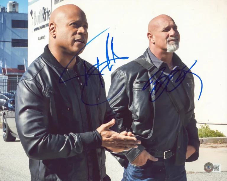 Bill Goldberg & L.L. Cool J NCIS: Los Angeles Signed 11x14 Photo BAS #AD77161