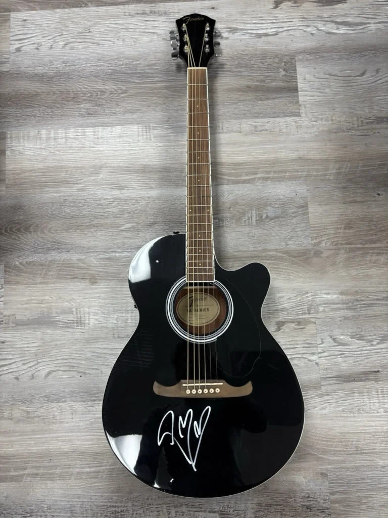 POST MALONE SIGNED BLACK FENDER GUITAR  COUNTRY AUSTIN JSA Loa