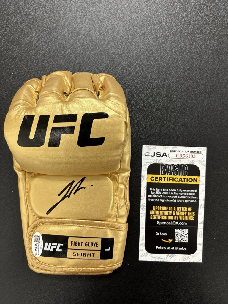 Joshua Van Signed Autographed Ufc Gold Glove Champion Fearless Jsa Coa