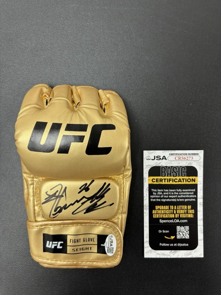 Jiri Prochazka  Autographed Signed Gold UFC MMA Glove JSA Coa Rare. BJP