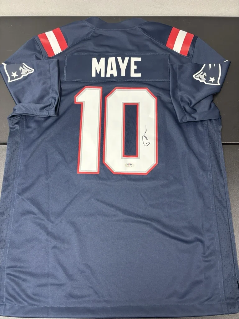 Drake Maye New England Patriots Signed Autographed Authentic Jersey. Psa