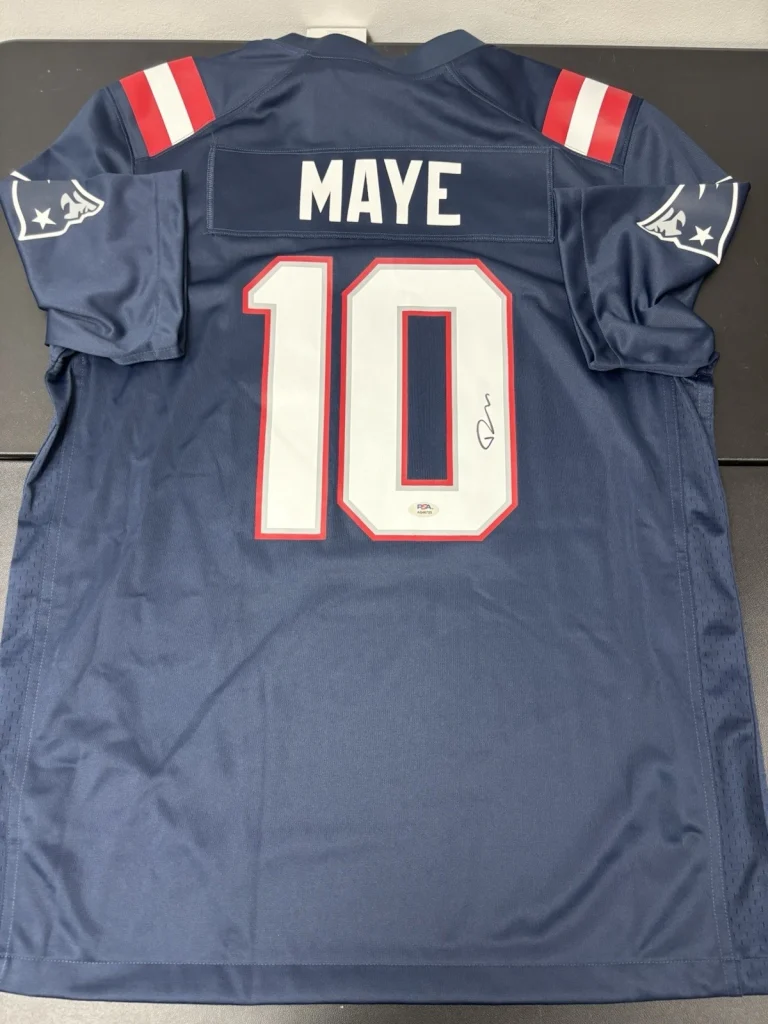 Drake Maye New England Patriots Signed Autographed Authentic Jersey. Psa