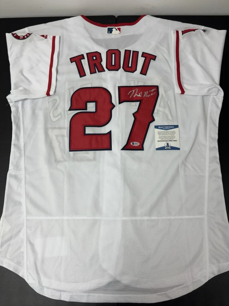 Mike Trout Autographed Signed Full Name  AUTHENTIC Nike Jersey Angels. Beckett