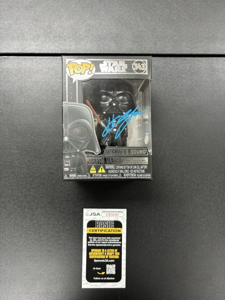 Hayden Christensen Signed Autographed Darth Vader #343 Funko Pop! Star Wars. JSA