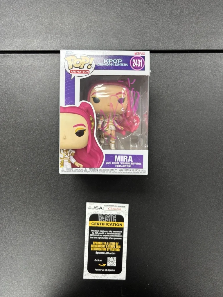 Audrey Nuna Signed #2431 Mira K-POP Demon Hunters Funko Jsa Coa