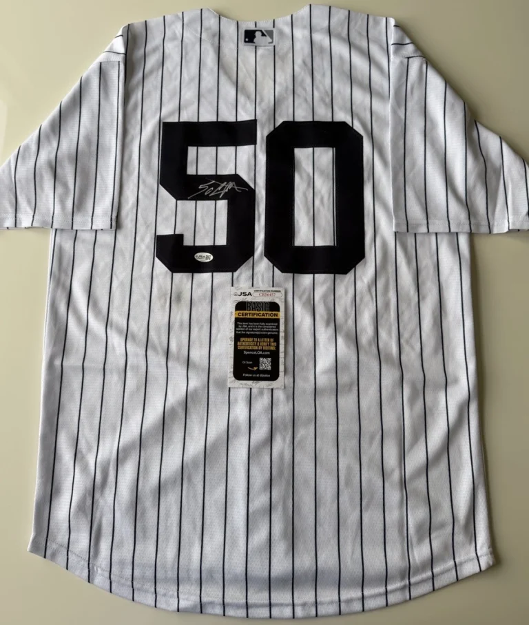 50 Cent New York Yankees Autographed Jersey Rapper JSA COA