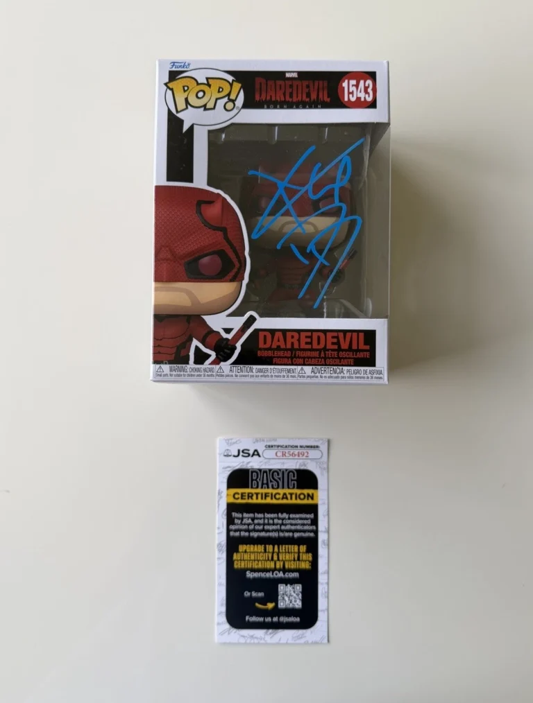 Charlie Cox Daredevil Born Again Autographed Funko Pop 1543 Actor JSA COA
