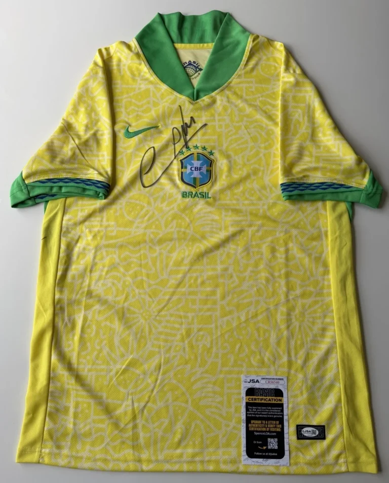 Cafu Brazil Autographed Jersey Fifa World Cup Soccer Star JSA COA