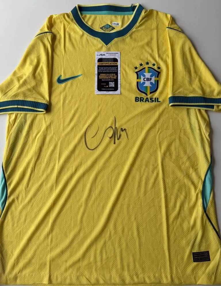 Cafu Brazil Autographed Jersey Fifa World Cup Soccer Star JSA COA