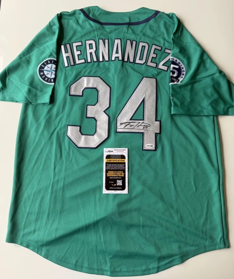Felix Hernandez Seattle Mariners Autographed Jersey JSA COA