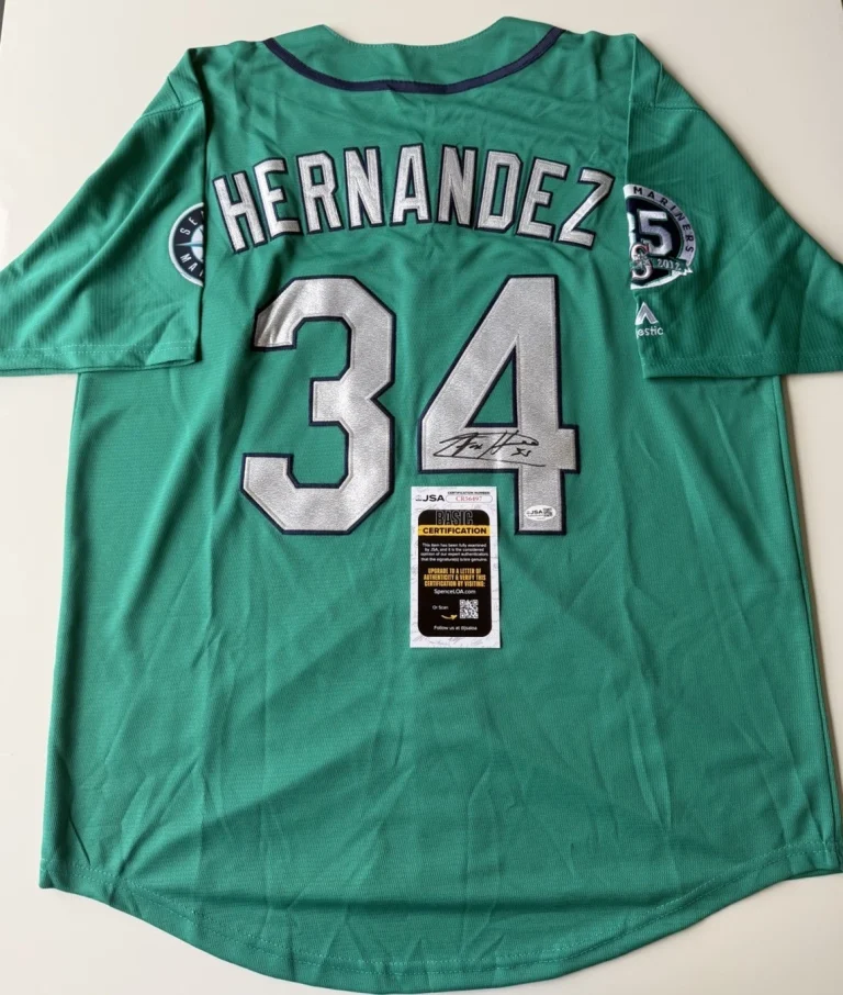 Felix Hernandez Seattle Mariners Autographed Jersey JSA COA