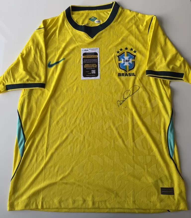 Bebeto Autographed Brazil National Team Jersey Soccer Star World Cup JSA COA
