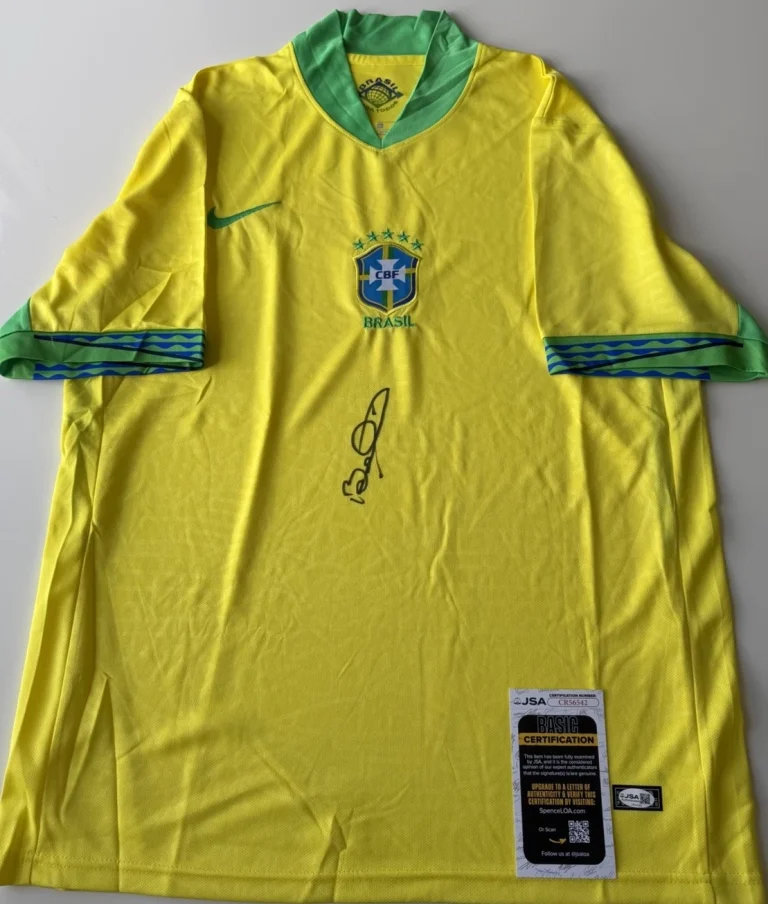 Bebeto Autographed Brazil National Team Jersey Soccer Star World Cup JSA COA