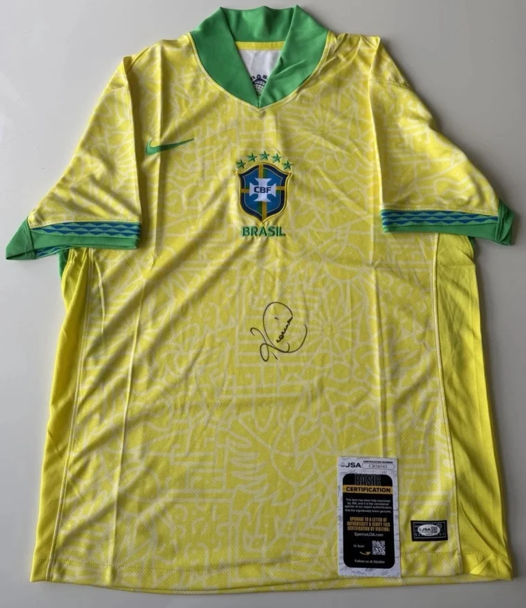 Romario Autographed Team Brazil Jersey World Cup FIFA Legend JSA COA