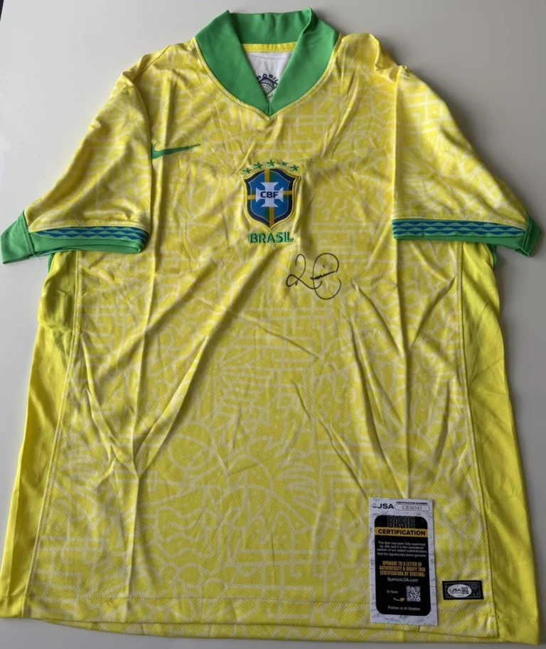 Romario Autographed Team Brazil Jersey World Cup FIFA Legend JSA COA