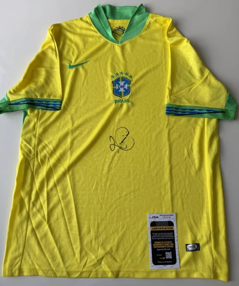 Romario Autographed Team Brazil Jersey World Cup FIFA Legend JSA COA