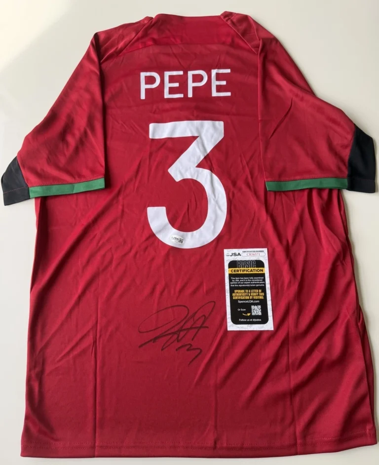 Pepe Autographed Portugal Jersey World Cup Star Fifa JSA COA