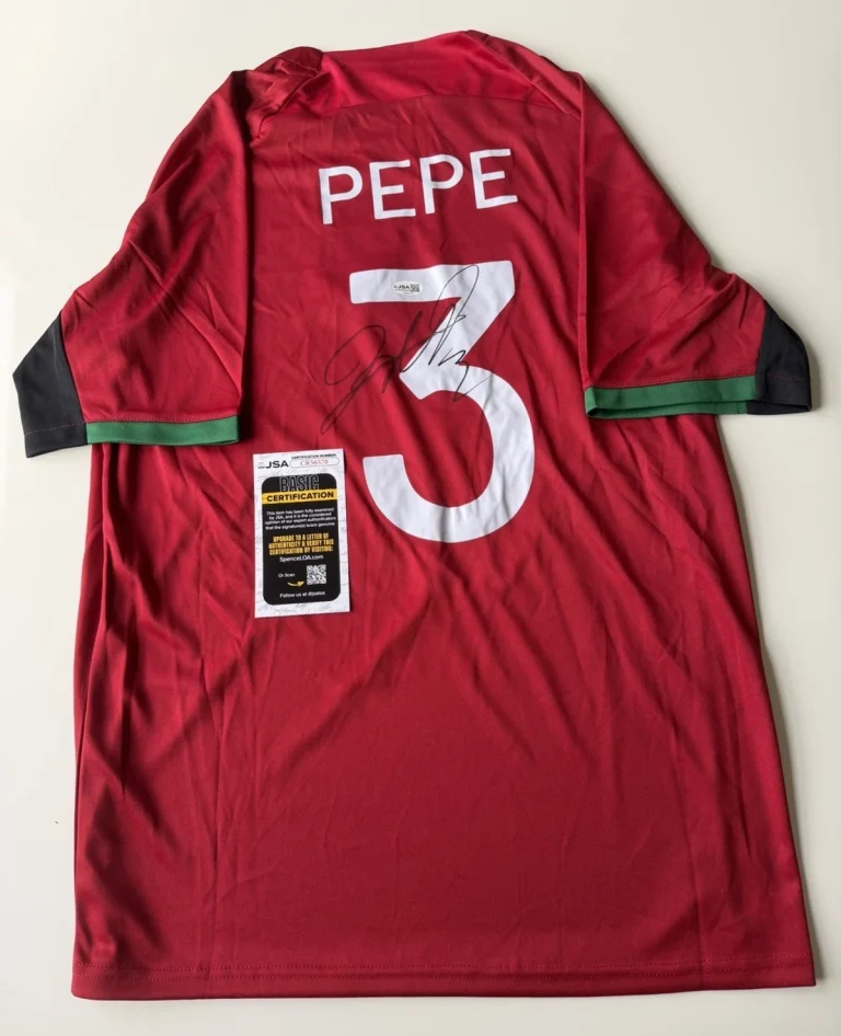 Pepe Autographed Portugal Jersey World Cup Star Fifa JSA COA