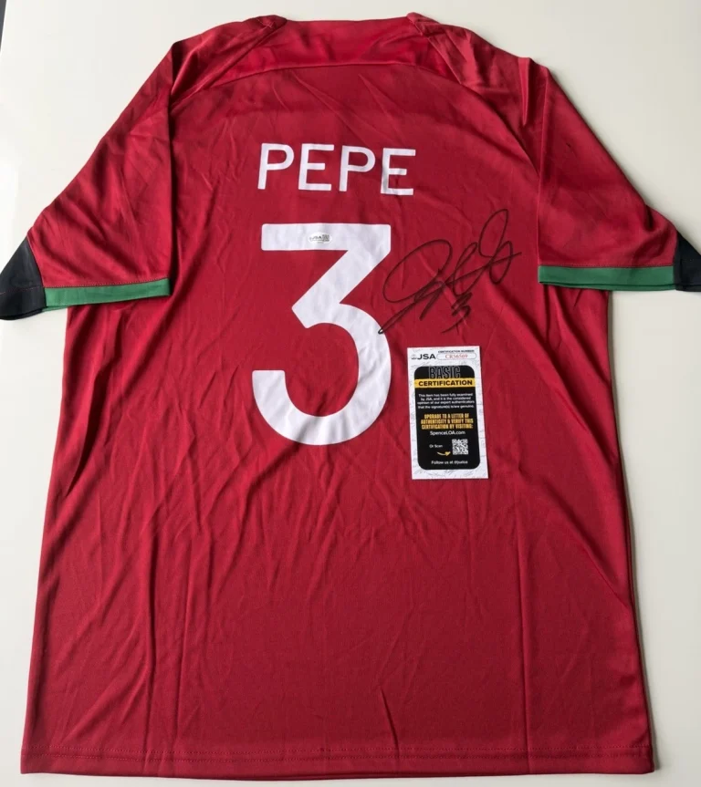 Pepe Autographed Portugal Jersey World Cup Star Fifa JSA COA