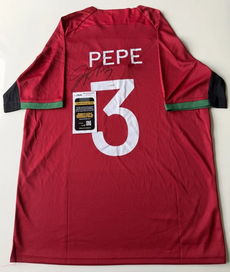 Pepe Autographed Portugal Jersey World Cup Star Fifa JSA COA