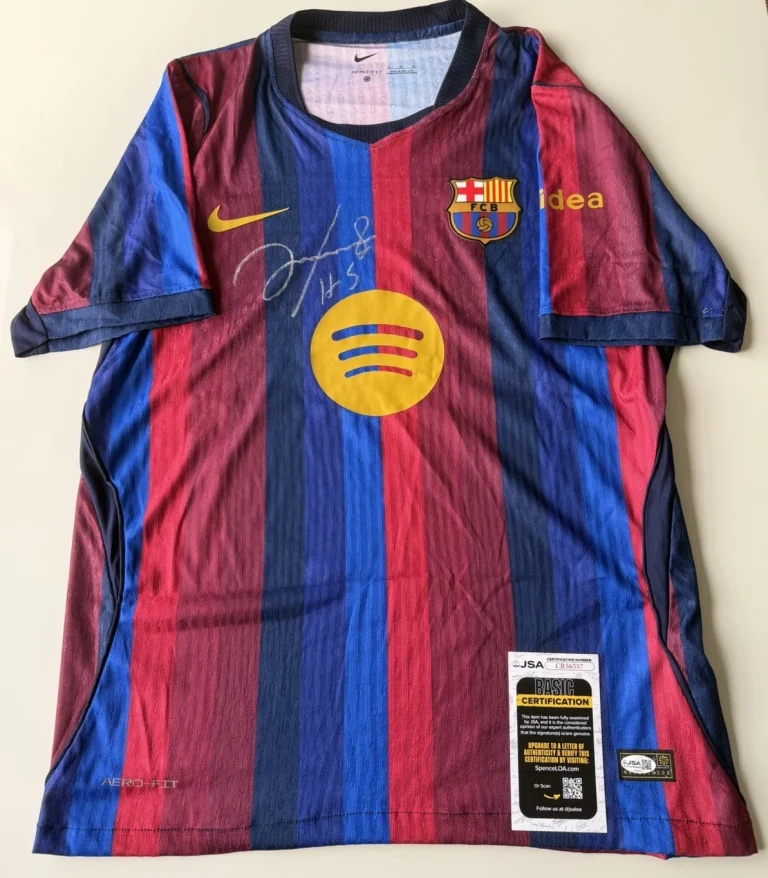Hristo Stoichkov FC Barcelona Autographed Jersey Bulgaria World Cup Star JSA COA