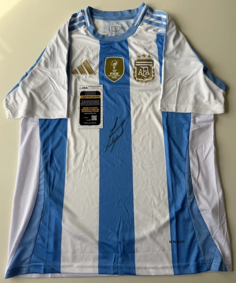 Javier Zanetti Autographed Argentina Jersey World Cup Star JSA COA