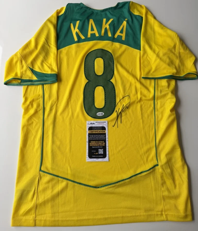 Kaka Autographed Brazil Jersey World Cup Legend JSA COA