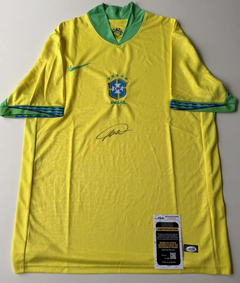 Kaka Autographed Brazil Jersey World Cup Legend JSA COA