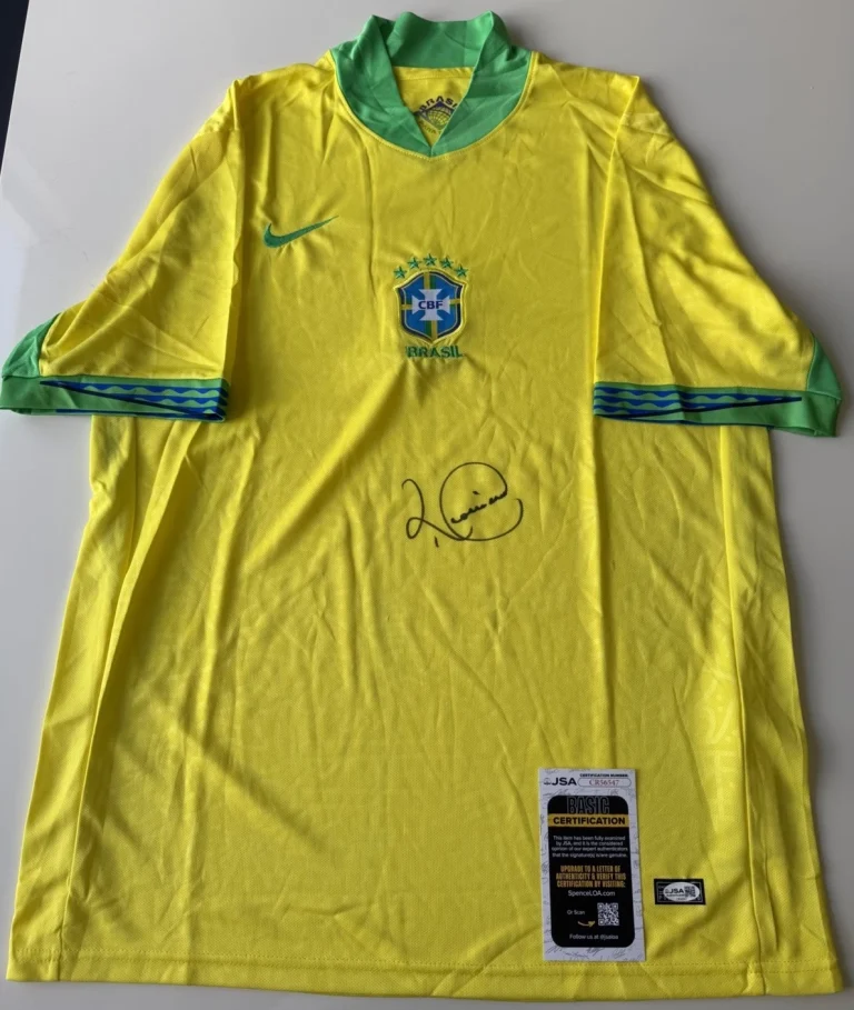 Romario Autographed Team Brazil Jersey World Cup FIFA Legend JSA COA