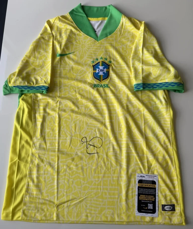 Romario Autographed Team Brazil Jersey World Cup FIFA Legend JSA COA