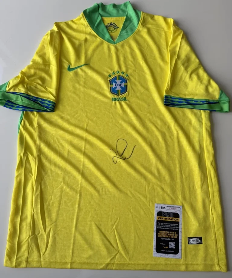 Romario Autographed Team Brazil Jersey World Cup FIFA Legend JSA COA