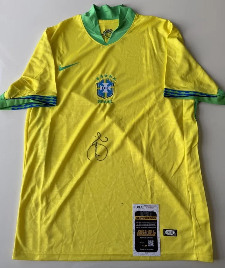 Romario Autographed Team Brazil Jersey World Cup FIFA Legend JSA COA