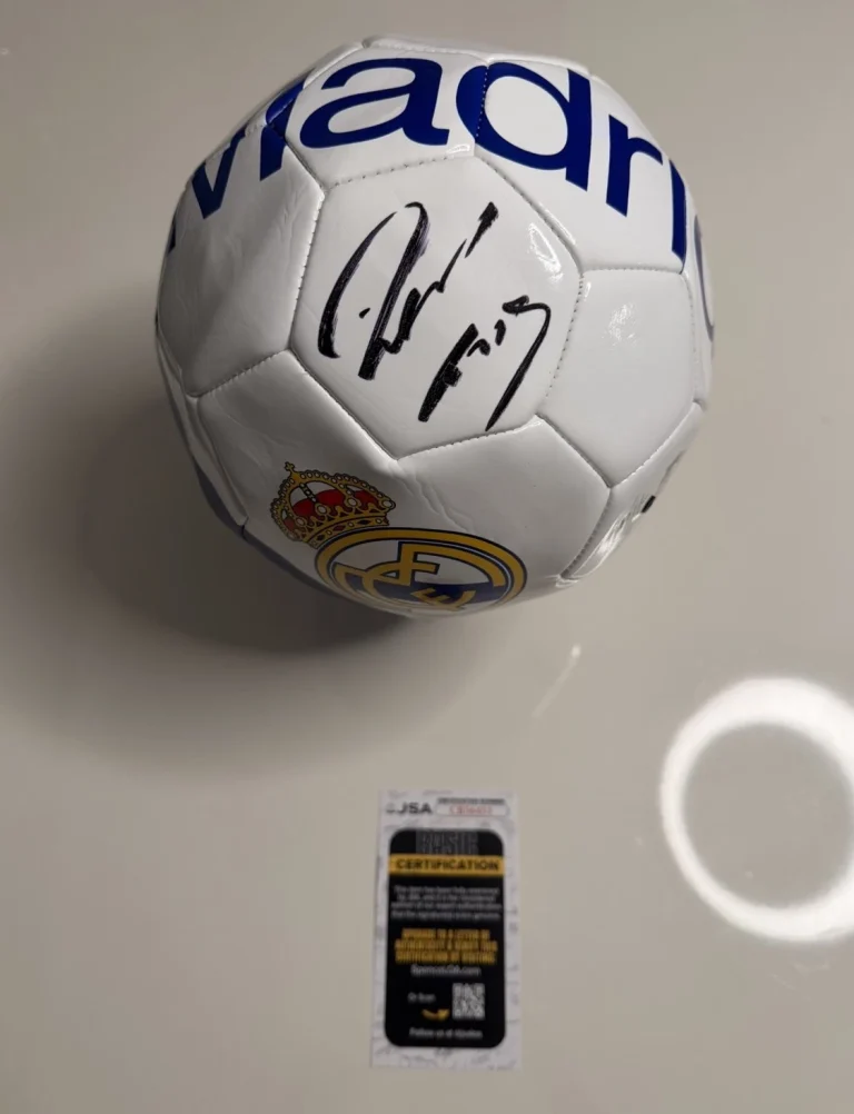 Roberto Carlos Autographed Real Madrid Soccer Ball Brazil Star JSA COA
