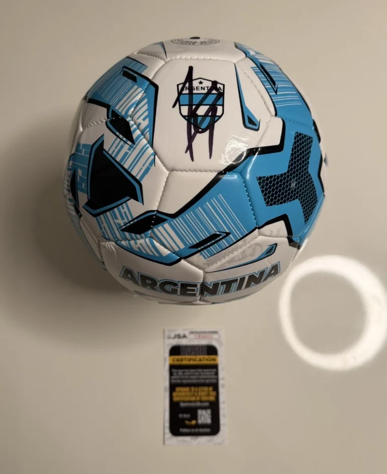 Javier Zanetti Autographed Argentina Soccer Ball World Cup Champs JSA COA