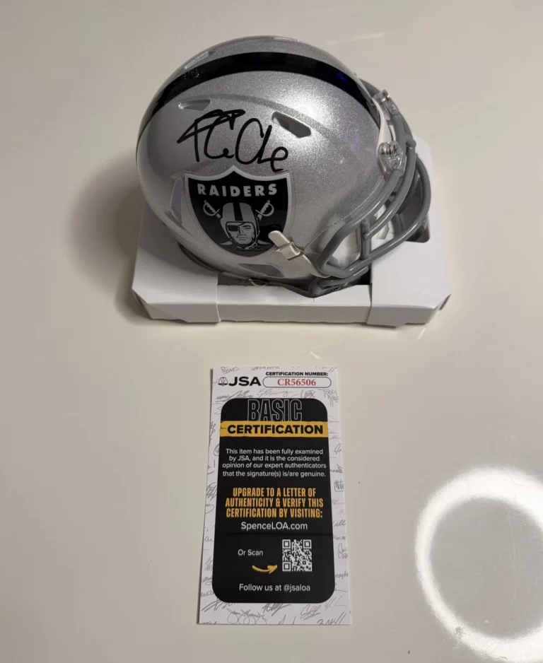Ice Cube Las Vegas Raiders Autographed Mini Helmet Hollywood Actor JSA COA