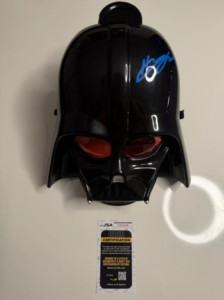 Hayden Christensen Autographed Darth Vader Mask Star Wars Actor JSA COA