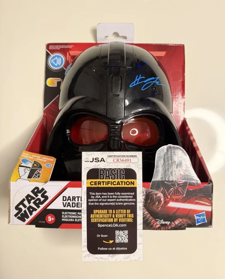 Hayden Christensen Autographed Darth Vader Mask Star Wars Actor JSA COA