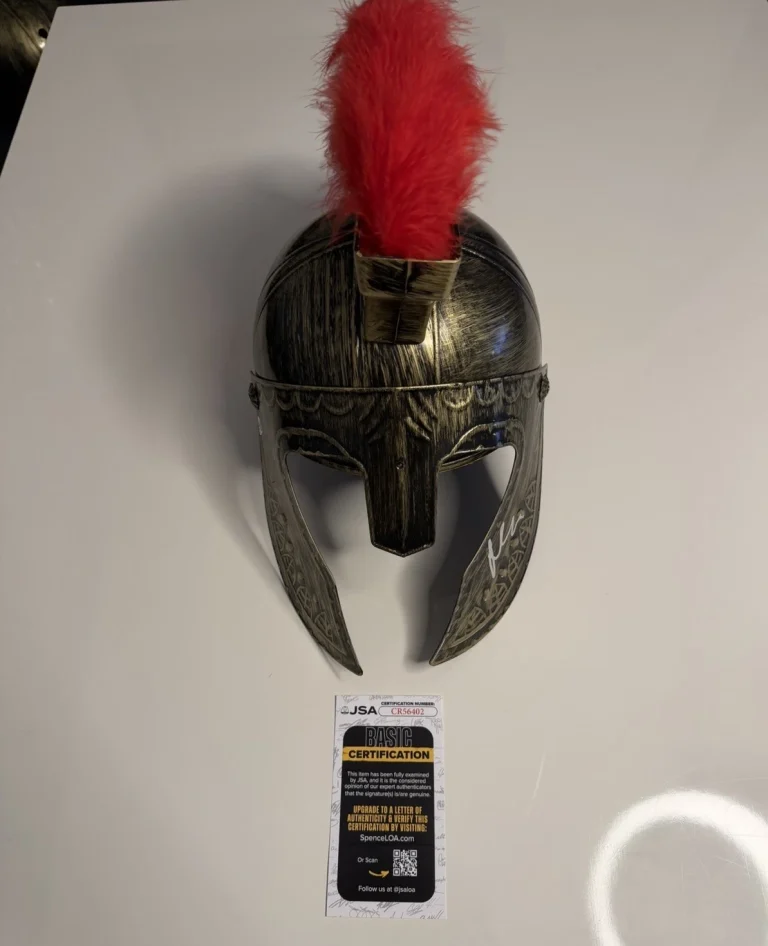 Matt Damon Autographed Odysseus Helmet Actor Hollywood Rare JSA COA