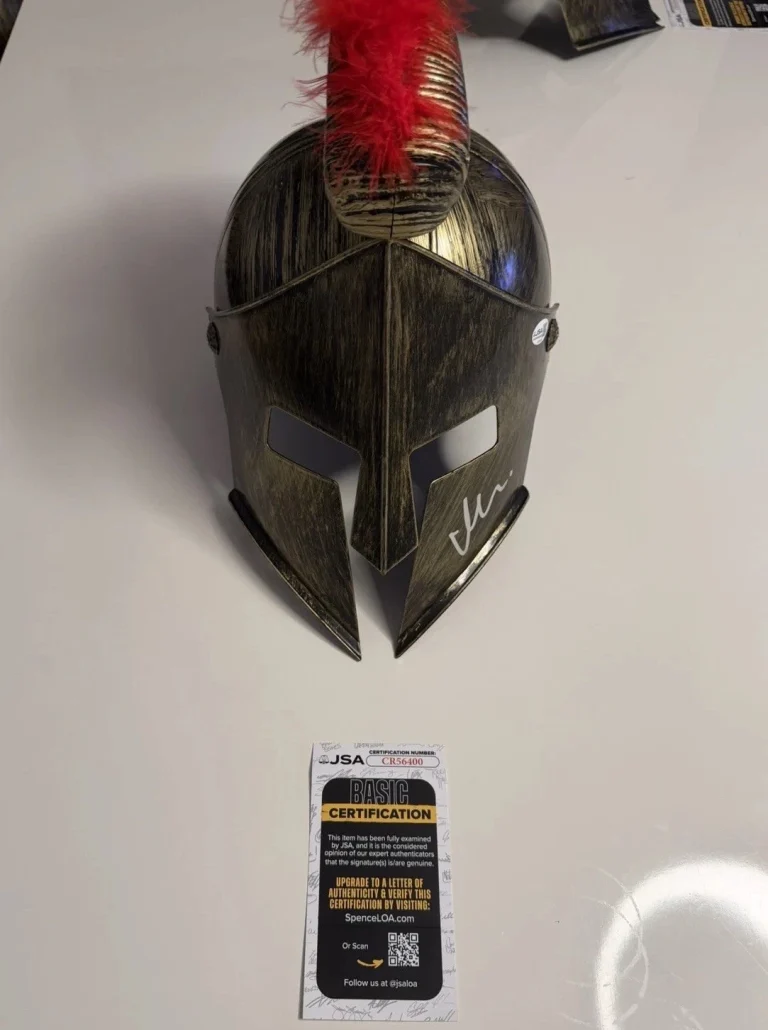 Matt Damon Autographed Odysseus Helmet Actor Hollywood Rare JSA COA