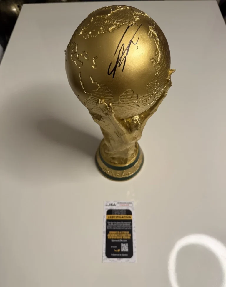 Kaka Autographed FIFA World Cup Trophy 14.6 Inches Brasil Rare JSA COA