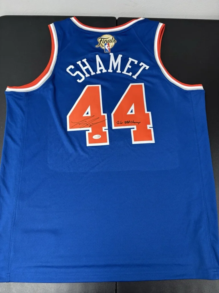 LANDRY SHAMET SIGNED AUTOGRAPHED INSCRIBED NY KNICKS FINALS  JERSEY CHAMPS JSA.
