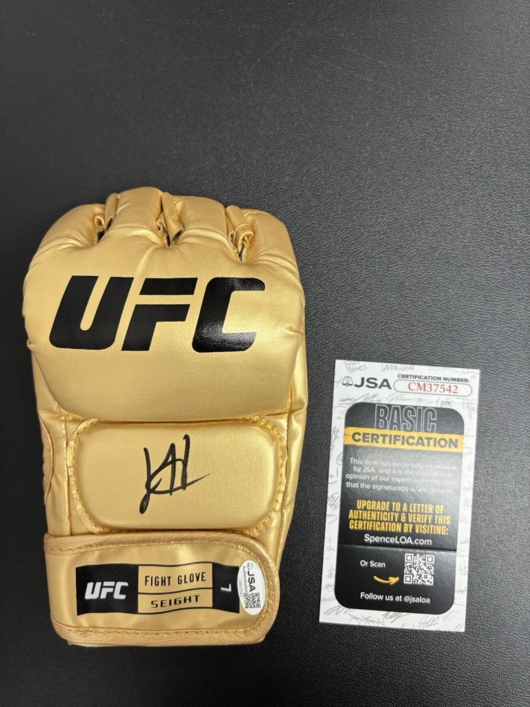 Joshua Josh Hokit Signed Autographed UFC Glove MMA FIGHTER Undefeated JSA Coa