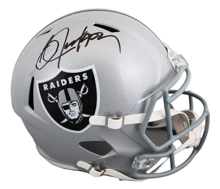 Raiders Bo Jackson Authentic Signed Full Size Speed Rep Helmet BAS Witnessed