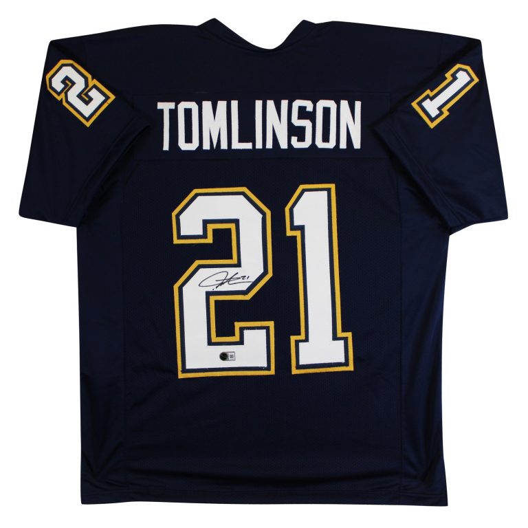 LaDainian Tomlinson Authentic Signed Navy Pro Style Jersey Autographed BAS