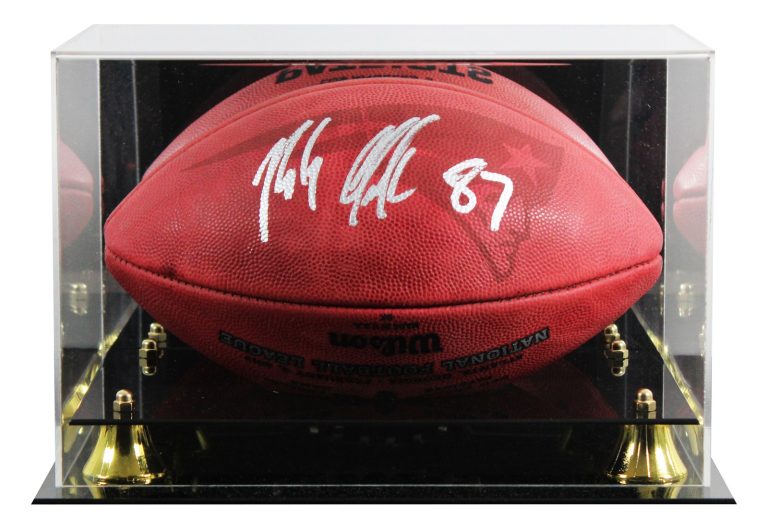 Patriots Rob Gronkowski Signed SB LIII Logo Wilson 