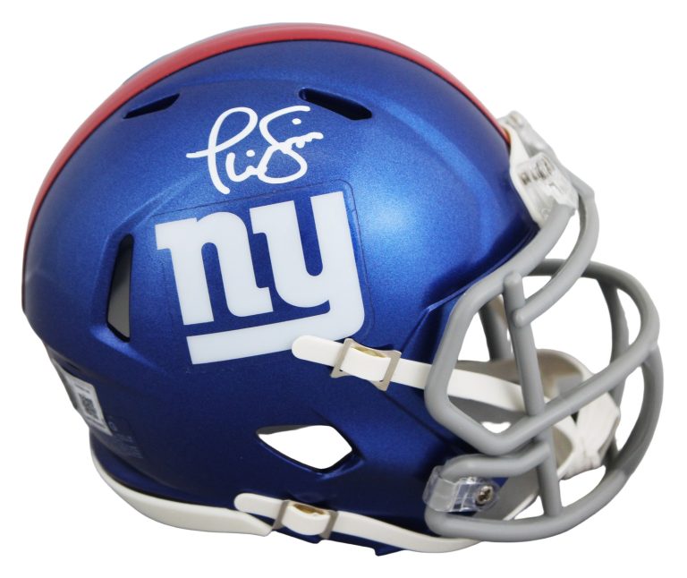 Giants Phil Simms Authentic Signed Speed Mini Helmet Autographed BAS Witnessed