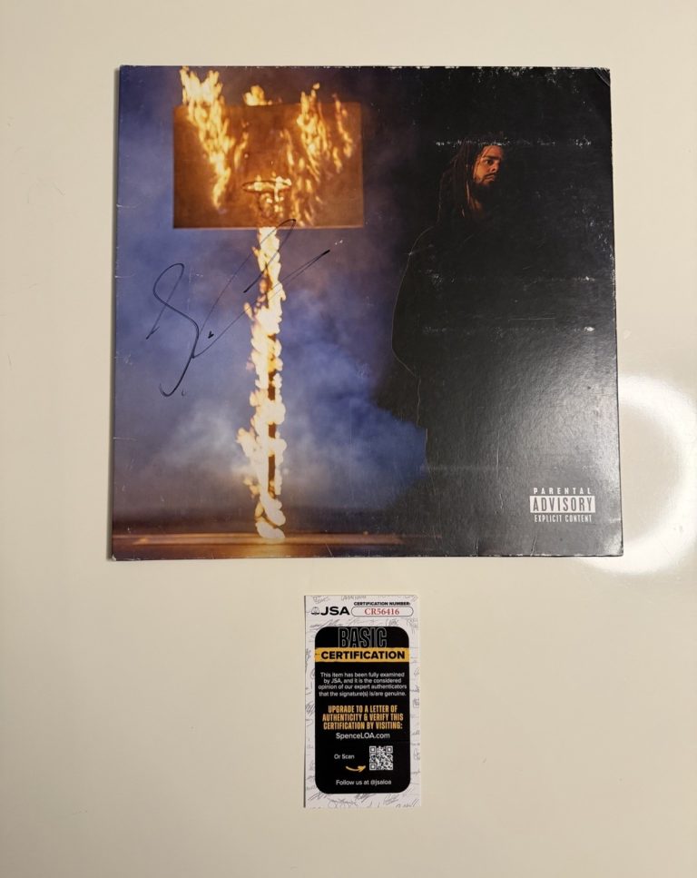 J Cole The Off-Season Autographed Vinyl Record Album JSA COA