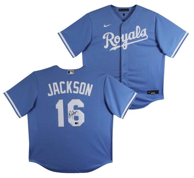 Royals Bo Jackson Authentic Signed Blue Nike Jersey Autographed BAS Witnessed